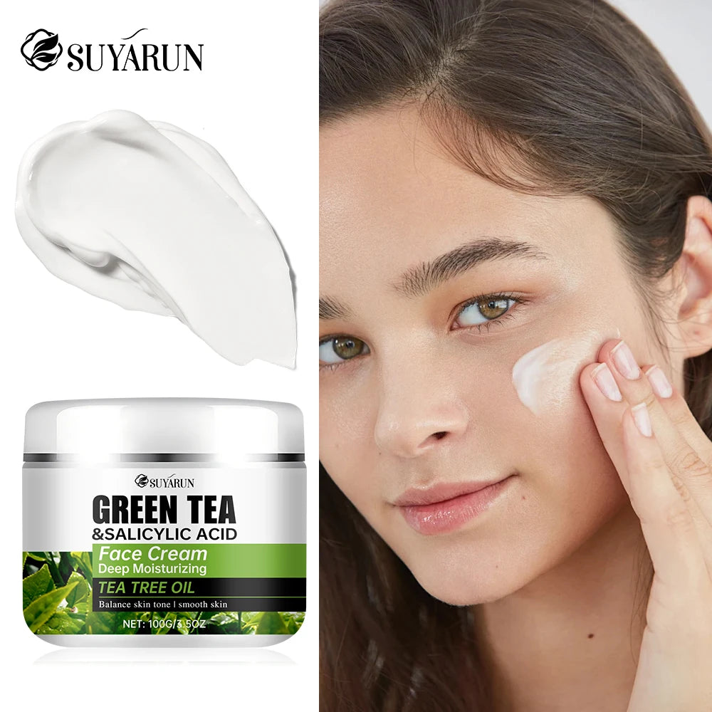SUYARUN Tea Tree & Salicylic Acid Face Cream – Oil Control Face Cream Oasis Select