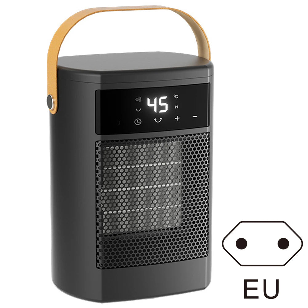 Portable 1500W PTC Ceramic Space Heater | Digital Display Fan