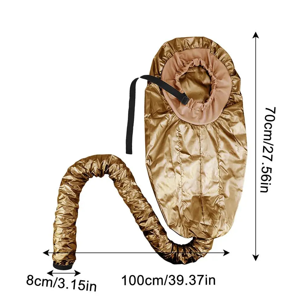 1pcs Hair Perm Portable Soft Hair Drying Cap Bonnet Hood Hat Blow Dryer Attachment Dry Hair Cream Cap bonnets wholesale Oasis Select Gold China Mainland
