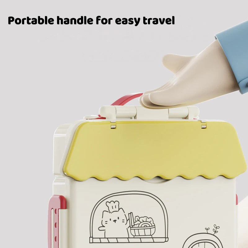 Adult Lunchbox with 4 Compartments, Microwave Safe, Leak-proof, Includes Cutlery (spoon, Fork), Portable Cutlery Oasis Select