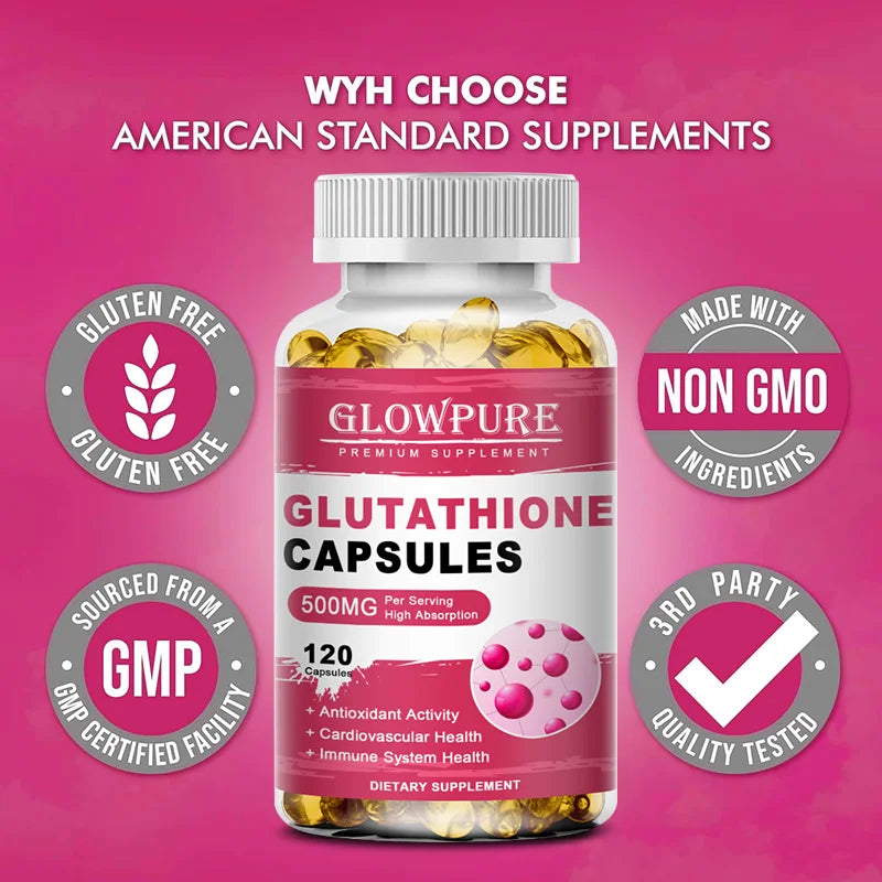Glutathione Capsules – Skin Brightening, Detox & Immune Support