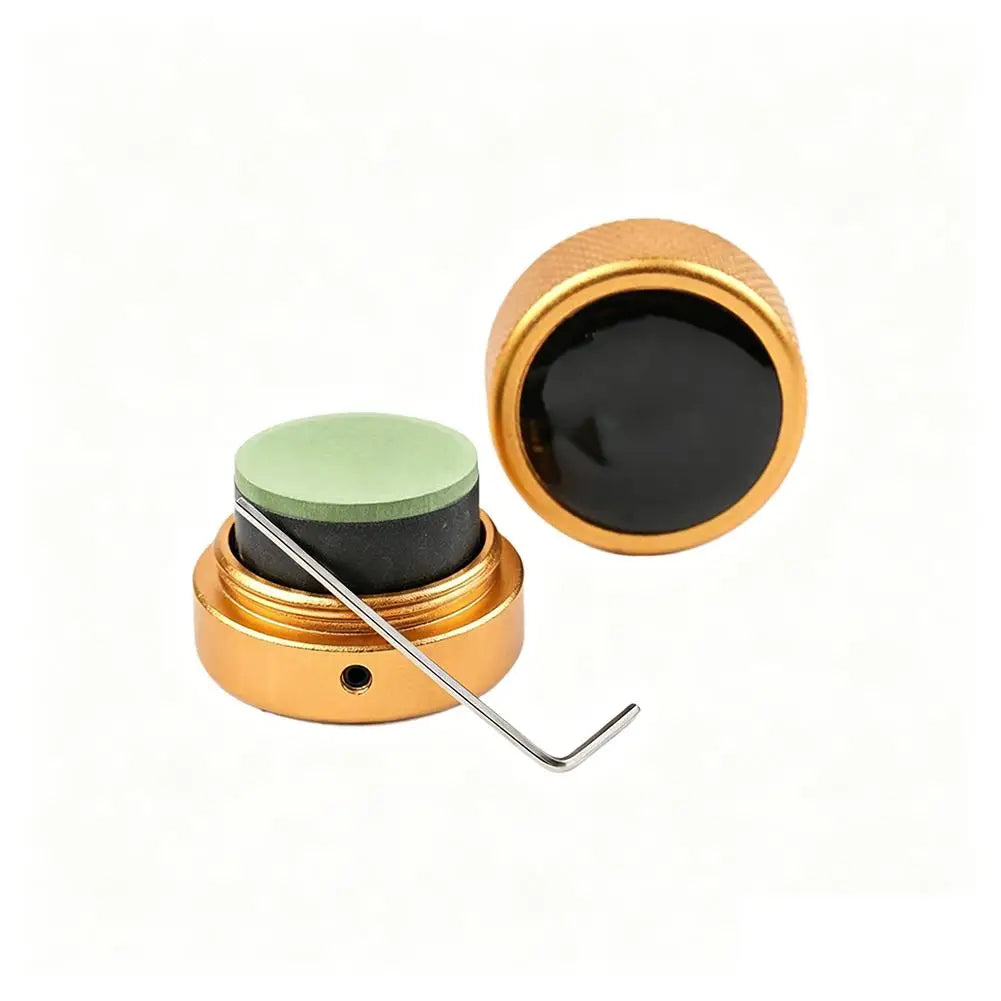 Silent Magnetic Billiard Chalk Holder Aluminum Alloy Portable Pool Billiards Powder Holder Bag Billiard Snooker Accessories Oasis Select Golden