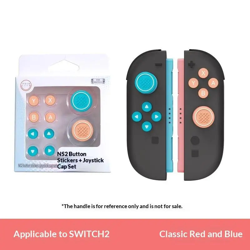 SXH Thumb Button Caps For Switch 2 Joysticks Controller Colorful Silicone Cap For Switch 2 Handle Accessories Oasis Select A1