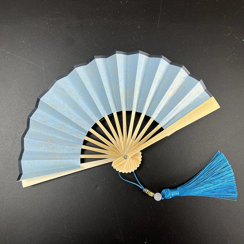 4-6 Inch Mini Folding Fan Portable DIY Painting Children'S Fan Ancient Style Held Dance Fans Party Wedding Summer Fan Accessorie Oasis Select P