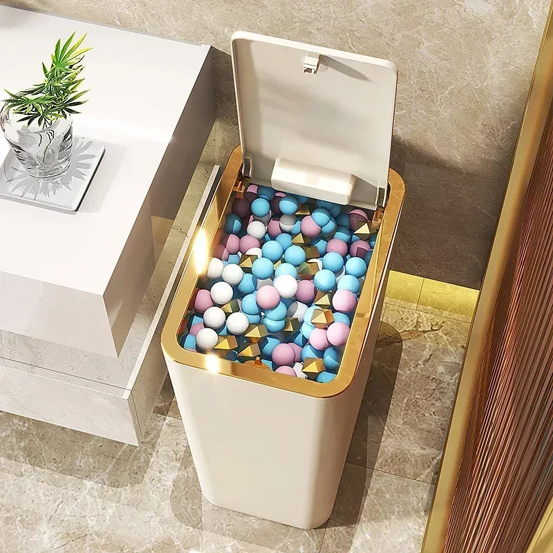 10L Odor-Proof Pet-Resistant Trash Can | Kitchen & Bathroom Bin Lidded Trash Can Oasis Select