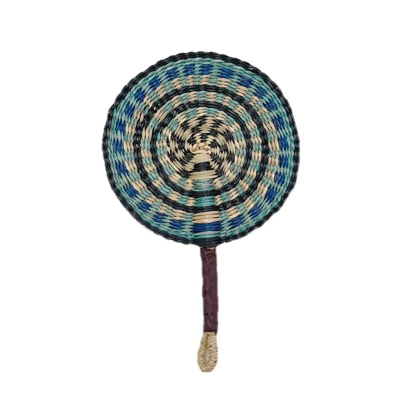 Handwoven Straw Fan – Boho Wall Decor, Wedding & Party
