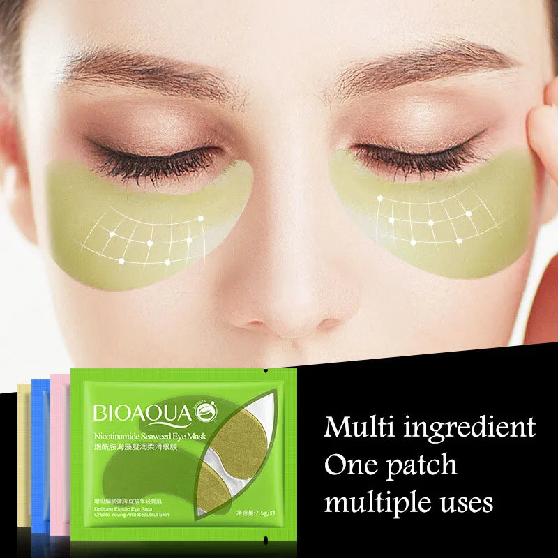 BIOAQUA Golden Caviar Eye Mask – 10 Pairs Hydrating Patches Under Eye Patches Oasis Select