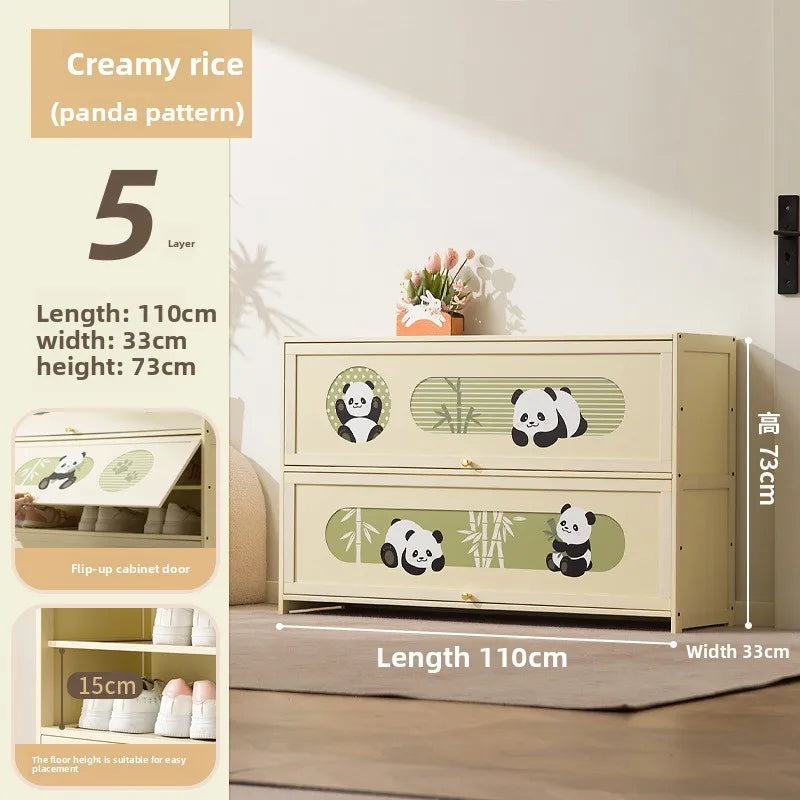 Shoe cabinet Household door Entry door Aisle locker Integrated storage against the wall Multi-layer porch cabinet Oasis Select Five floors 110
