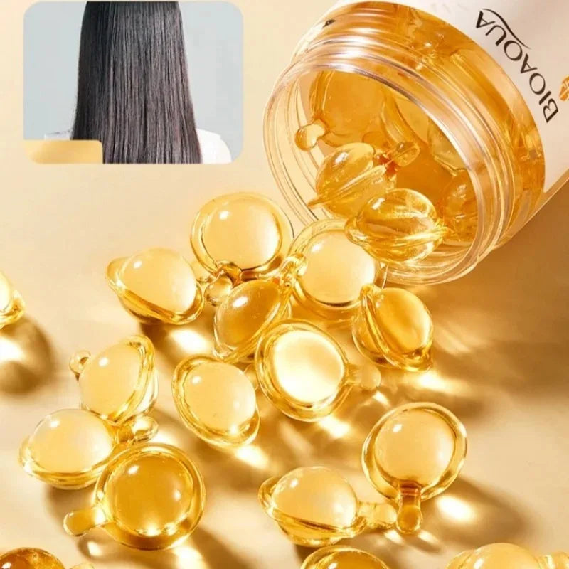 SADOER Rice Puree Hair Oil Capsules – 30 Capsules | Frizz Control Hair Oil Capsules Oasis Select