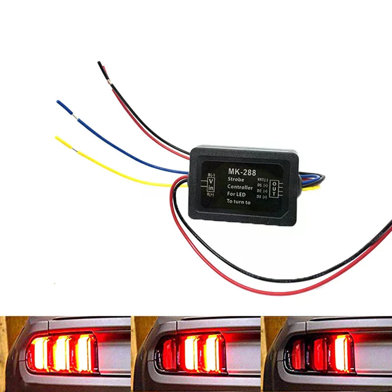 Chase Flash Module Boxes 3 Step Sequential Universal For Car Turn Signal Light Oasis Select