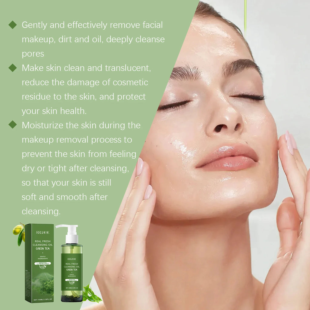 Eelhoe Green Tea Cleansing Oil – Gentle Makeup Remover 100ml