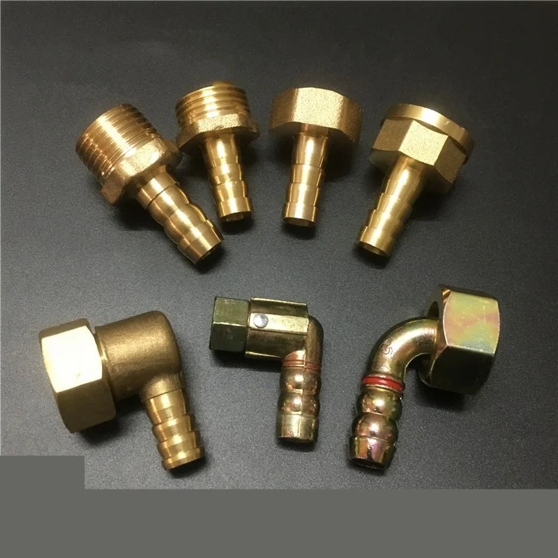 Brass Hose Fitting 4mm-19mm Barb Tail 1/2" BSP Female Thread Copper Connector Joint Coupler Adapter Oasis Select