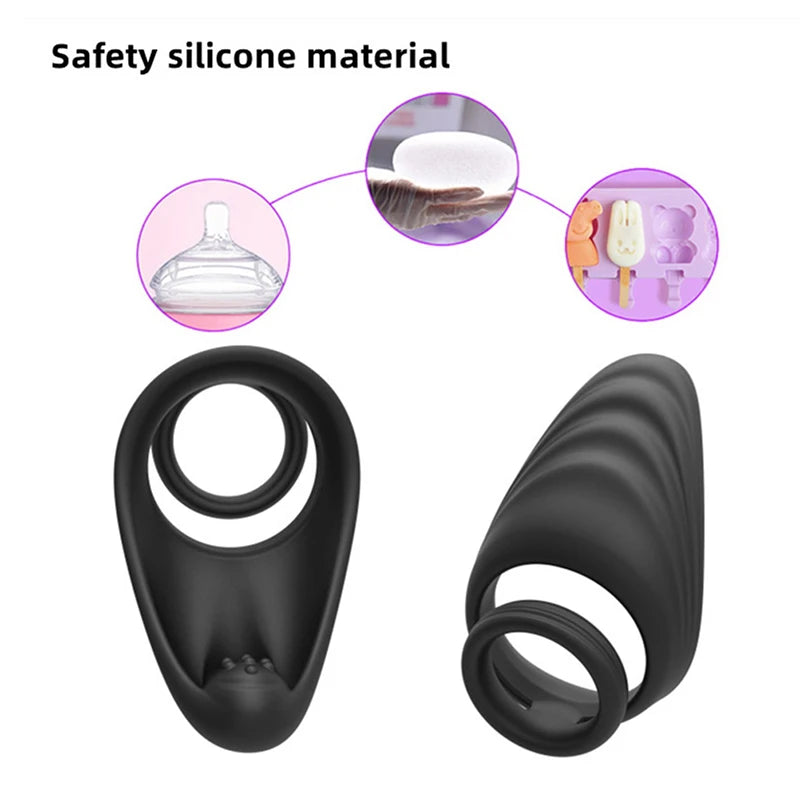 Penis Ring Delay Ejaculation Adult Goods For Men Sex Toys Male Masturbator Silicone Cock Ring Oasis Select