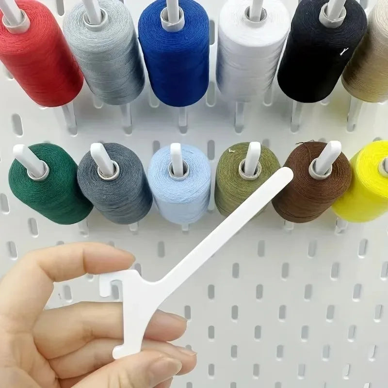 Thread Spool Holder Pegboard Hooks Fit for Skadis Sewing Embroidery Thread Organizer Rack Craft Room Storage Accessories Oasis Select