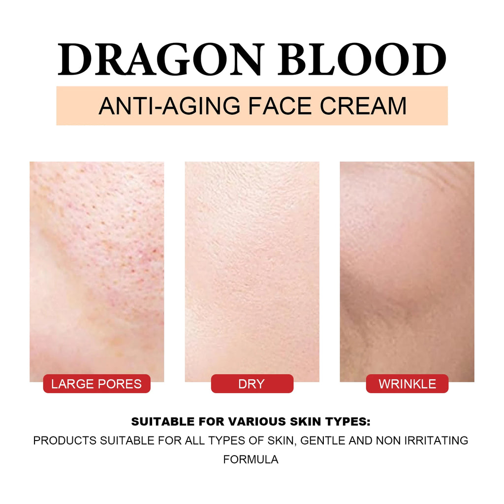 Dragon's Blood Skincare Set Anti-Aging Face Serum & Creams Reduce Wrinkles Firming Smoothing Hydrating Brightening Face SkinCare Oasis Select