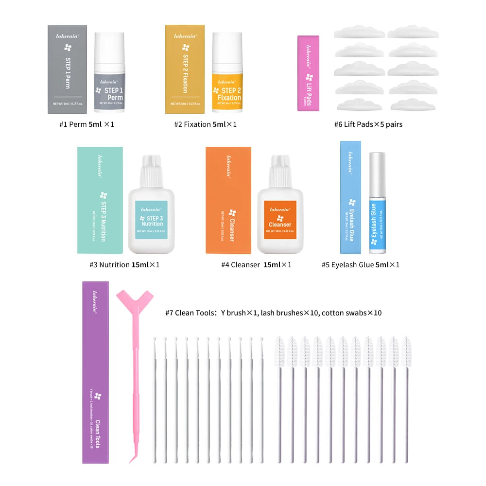 Eyelashes Lifting Kit Beauty Set Of Curly Eyelashes Eyebrow And Eyelashes Enhance Appearance Of Curly Tools Lash Perm Eye Makeup Oasis Select