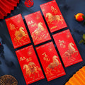 2026 Horse Year Red Envelopes | 6pcs Chinese New Year Lucky Money