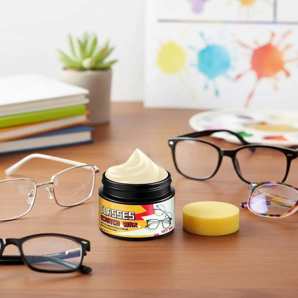 Glass Lens Scratch Repair Kit Eyeglass Lens Scratch Repair Cream Multi-Function Refinishing Agent Restores Scratch Remove Oasis Select