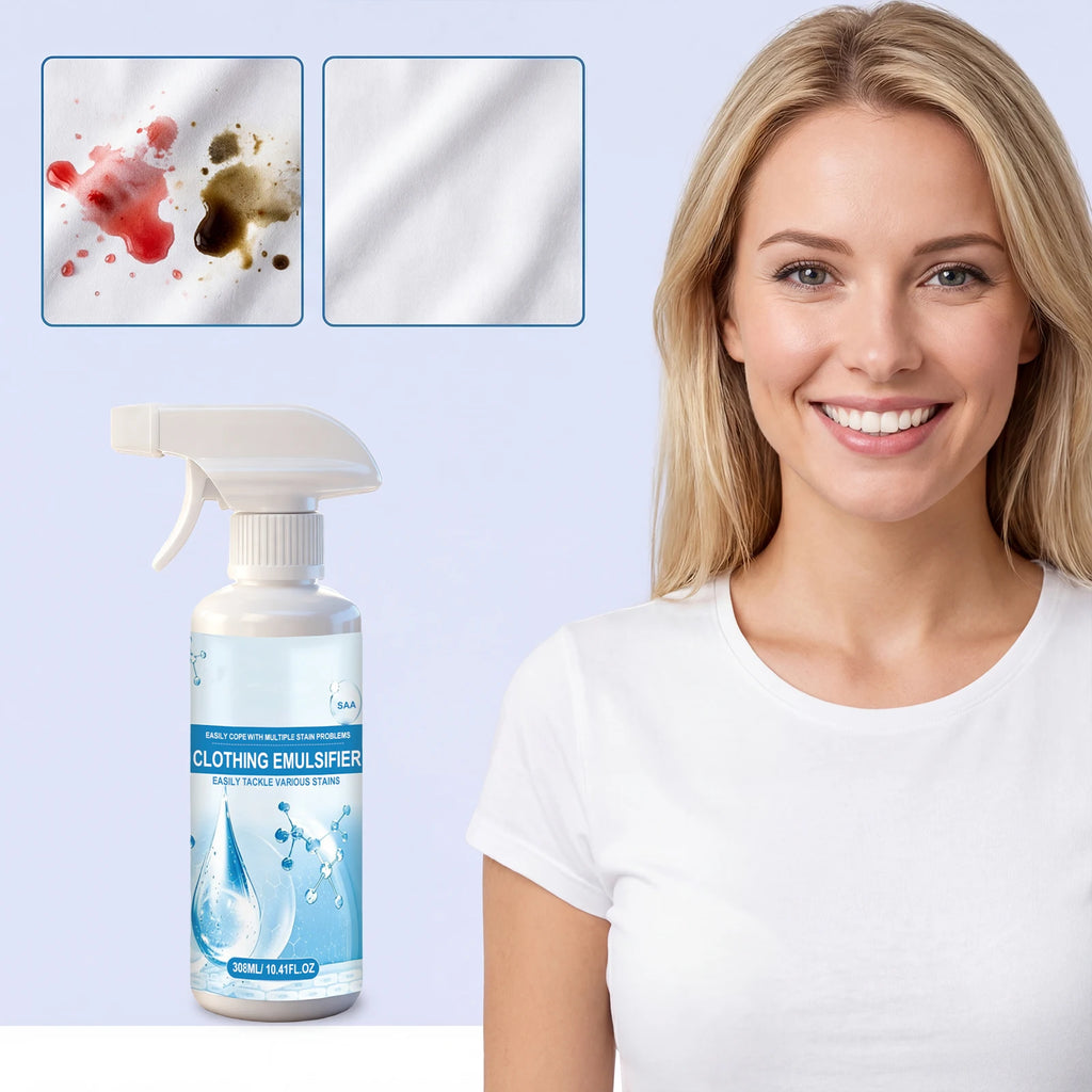 Clothes Stain Remover Spray Quick Stubborn Stain Cleaner Gentle Fabric Safe Easy Use for Oil Food Juice Daily Laundry Cleaning Oasis Select