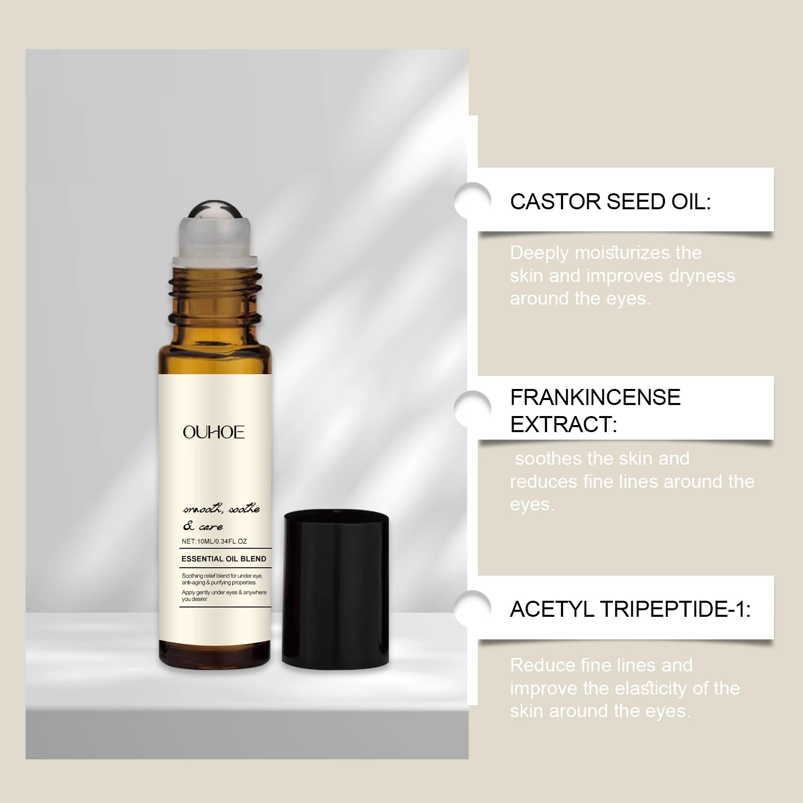 Firming Eye Roll-On Serum | Dark Circles & Wrinkle Reducer Eye Roll-On Serum Oasis Select