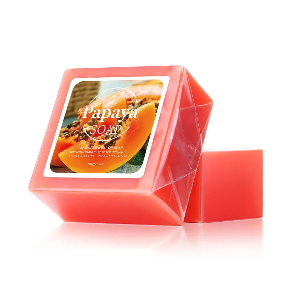 B+ Papaya Extract Handmade Soap – Coconut & Goat Milk 100g Handmade Bar Soap Oasis Select