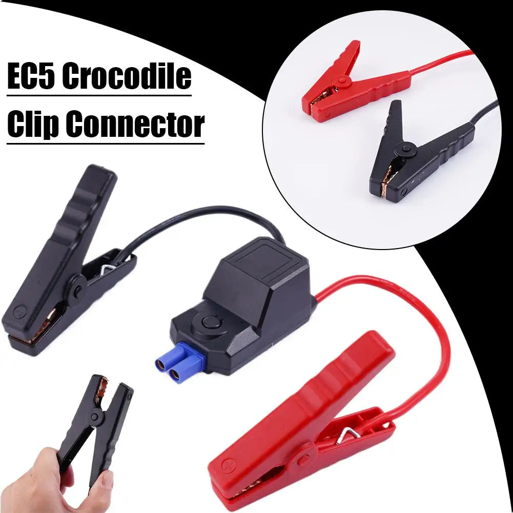 Auto Truck Emergency Jump Starter Alligator Clamps Clip Tools 1Pcs Car 12V 500A Intelligent Booster Cable Smart EC5 Connector Oasis Select