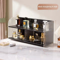 Multi-functional Cosmetics Storage Box Dresser Shelf Skin Care Products Perfume Shelf Desktop Premium Acrylic Storage Shelf Oasis Select Black Changhong B