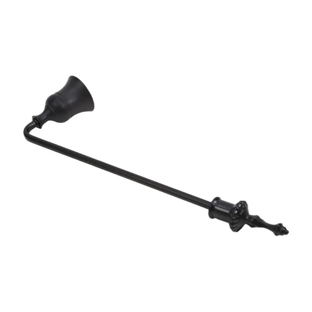 Elegant Bell Shaped Candle Wick Trimmer Long Handle Turn Off Extinguisher Flame Snuffer Wick Cover Home Oasis Select Long Handle Black