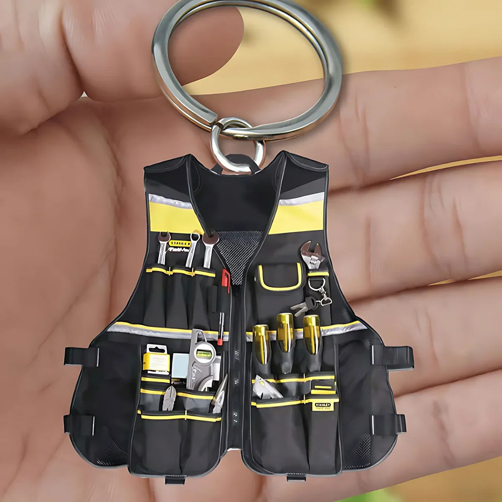 50PCS Acrylic Keychain Unique Electrician Tool Keyring Electrician Tool Bag Hanging Pendant Decoration Bag Accessories Gift Oasis Select Style B 1PCS