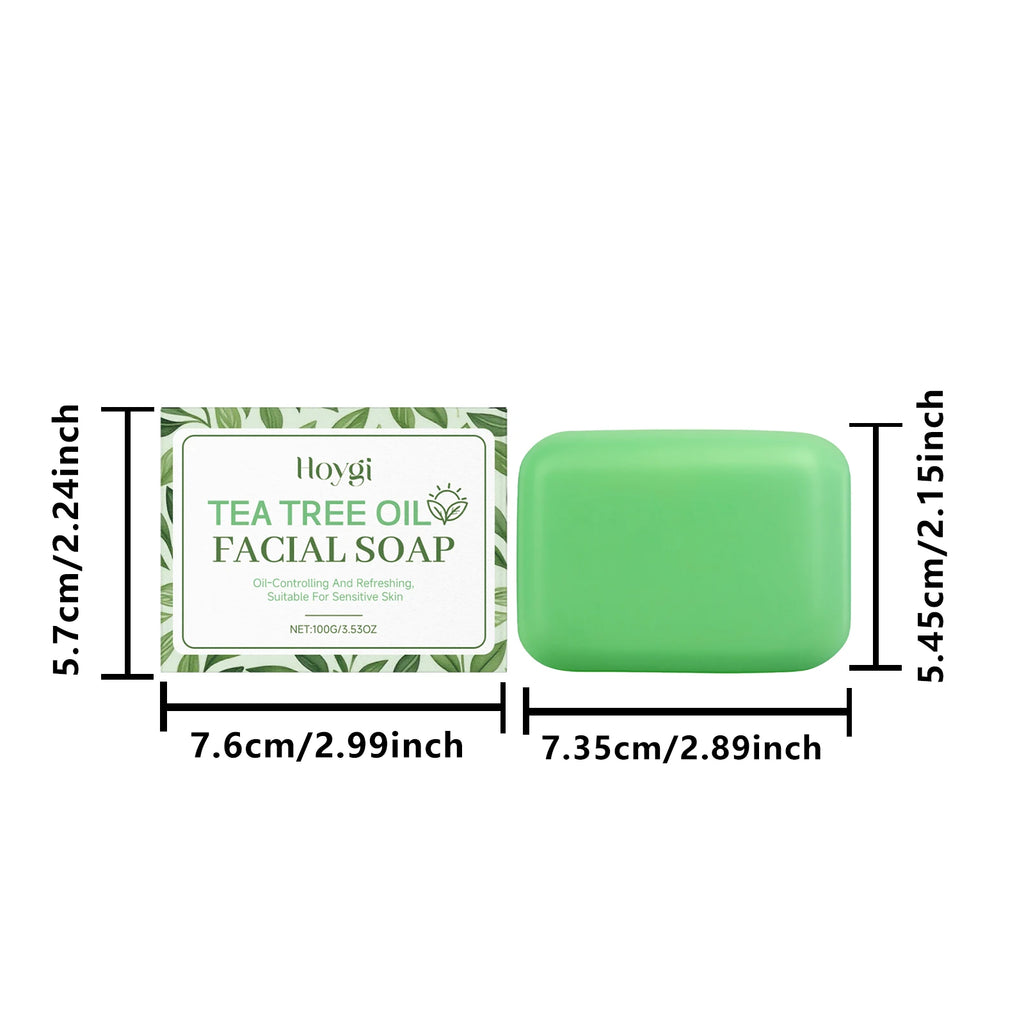 Multi-Action Soothing Repair Cream for Face Tea Tree Cream Centella Ceramide Aloe Vera Moisturizer for Sensitive & Oily Skin Oasis Select Tea Tree Soap