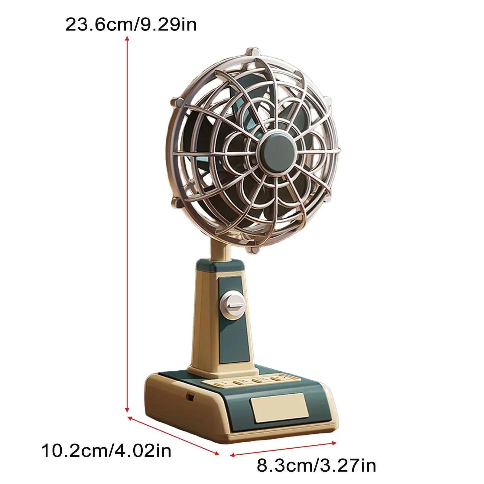 Desk Fan 1800mAh USB Rechargeable 3 Speeds Personal Fan Portable Small Electric Fan Desktop charging fan for Home Office Bedroom Oasis Select