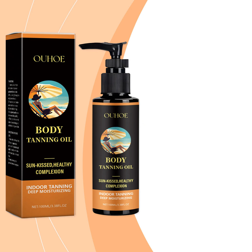 Tanning Oil for Natural Bronze Glow – Moisturizing 100ml Tanning Oil Oasis Select