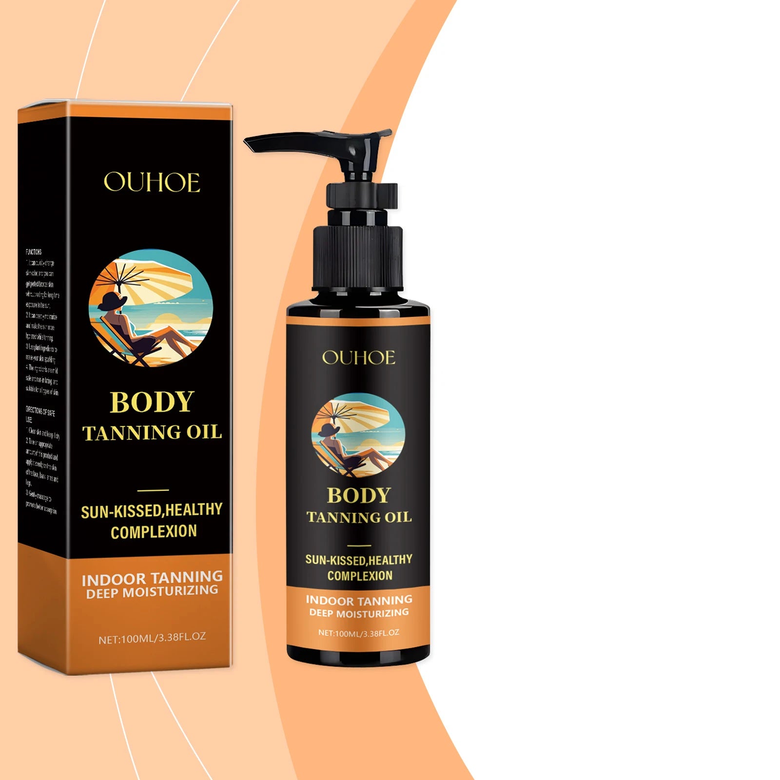 Tanning Oil for Natural Bronze Glow – Moisturizing 100ml Tanning Oil Oasis Select