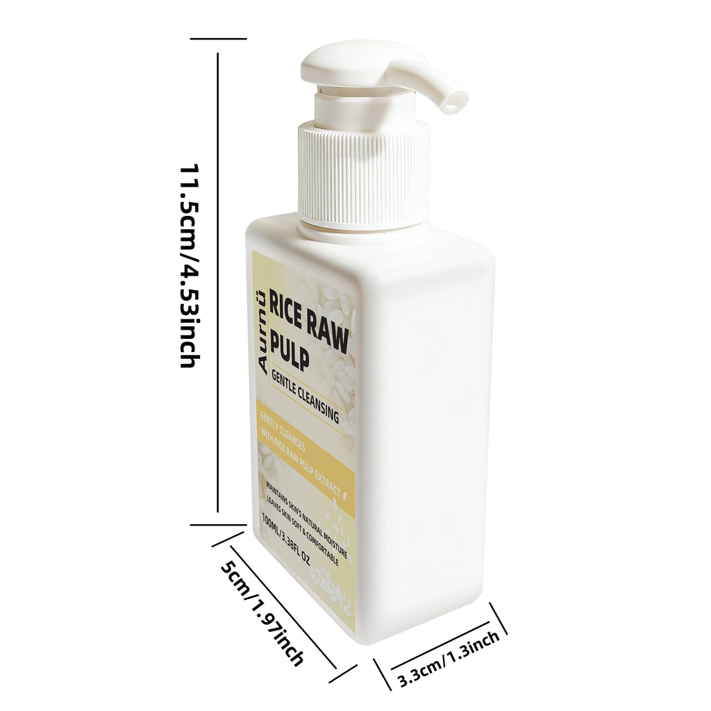 Aurnü Rice Raw Pulp Gentle Facial Cleanser – All Skin Types Facial Cleanser Oasis Select 100ml
