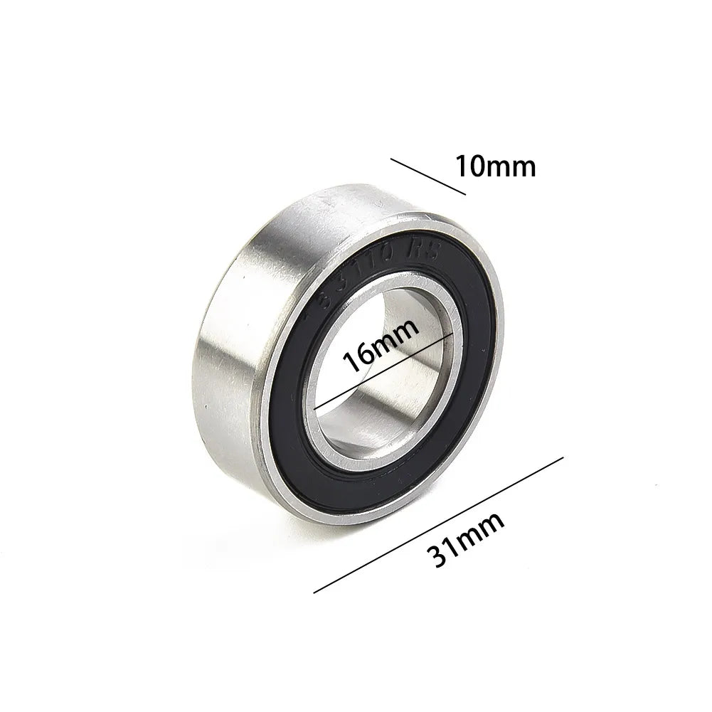 2pcs Bicycle Wheel Hub Bearings 16x31x10mm Steel Bike Rear Front Bear 163110 2RS Bead Frame For Cycling Repairing Tool Accessory Oasis Select