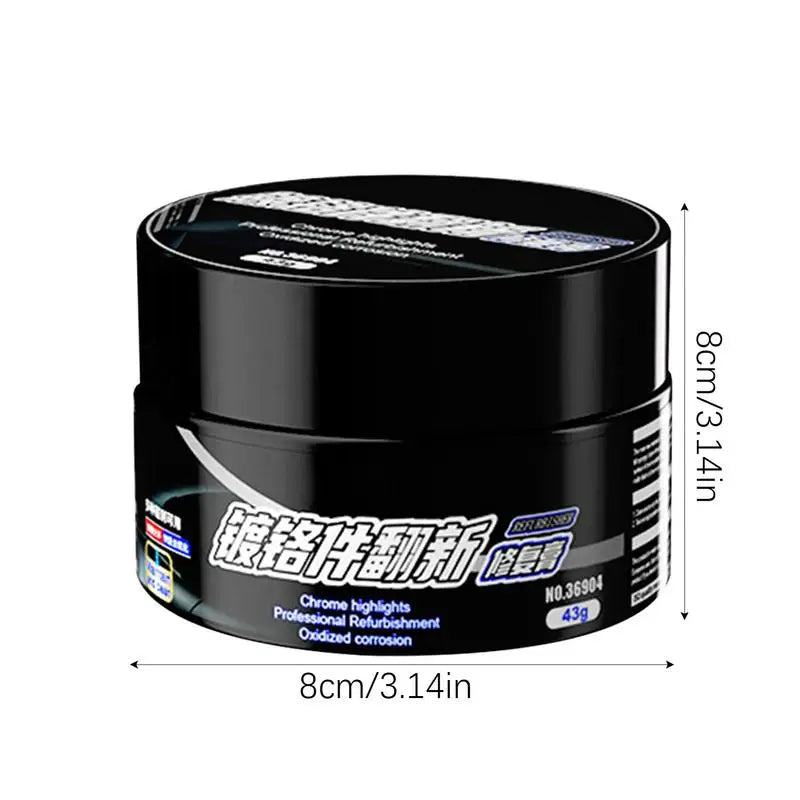 Metal Polish & Cleaner Paste 43g Car Heavy Metal Polish Restorer And Protectant Safe User Friendly Car Chrome Oxidation Remover Oasis Select