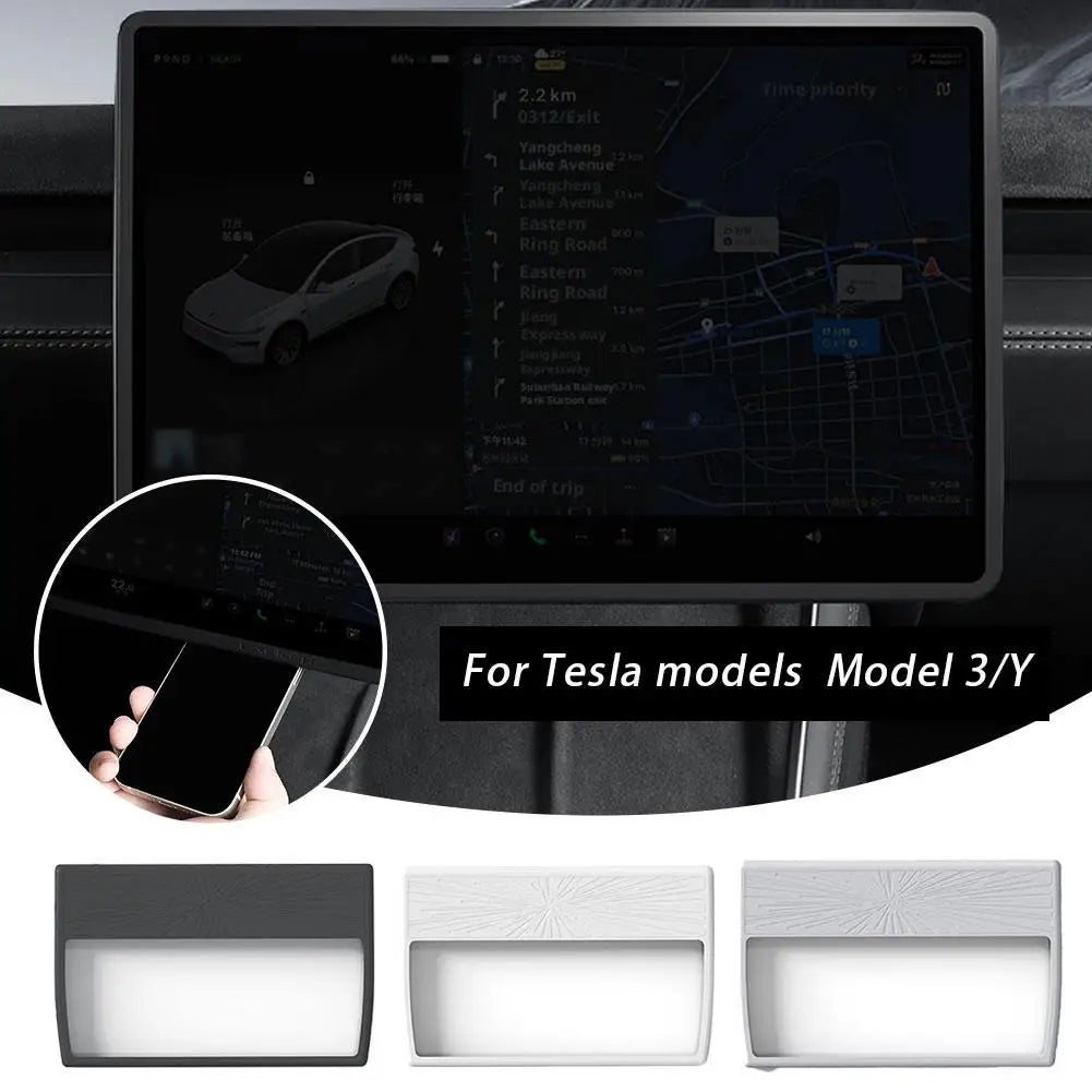 For Model3/Y 2025 Center Console Screen Protector Full Wrap Silicone Frame Edge Cover Interior Accessories Oasis Select