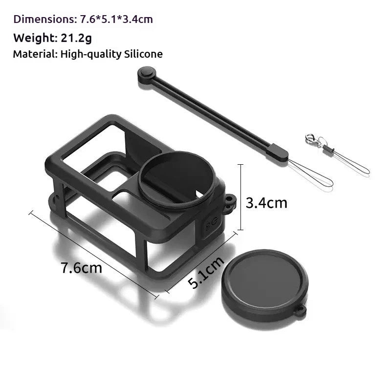 DJI OSMO Action 5 Pro Case, Lens Cover & Screen Protectors 6-Pack