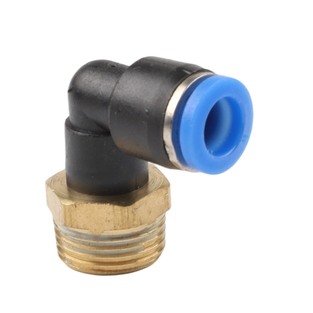 Pneumatic Quick Connector Air Fittings Thread Elbow Adapter PL4-16mm Hose Tube Elbow Air Hose Fittings Quick Connector Oasis Select PL8-03