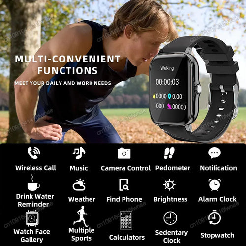 1.83" Smart Watch – Calls, Sleep & Fitness Tracker | iOS & Android Smart Watch Oasis Select