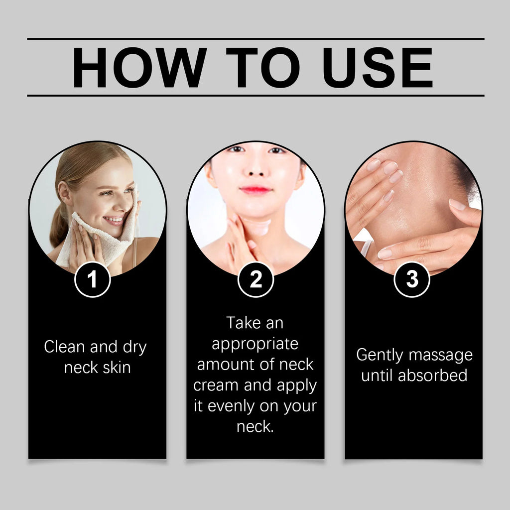 Firming Neck Cream Tightening Lift Double Chin Sagging Reduce Fine Lines Necklines Shaping Brightening Beauty Korean Skin Care Oasis Select
