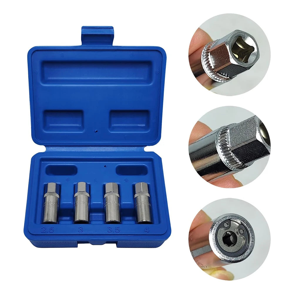 Bolt Extractor Stud Extractor For Auto Repair As Shown In The Picture Auto 1 4 Drive Socket High-strength Steel Oasis Select