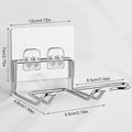 Wall Mounted Hair Dryer Holder – Stainless Steel Bathroom Rack Bathroom Storage Rack Oasis Select Silver