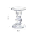 Simple Candle Cup Holder Transparent European Candlestick Empty Cups Candles Glass Light Jar Wedding Restaurant Candle Container Oasis Select Cup Holder