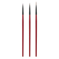 3Pcs/Pack Fine Drawing Striping Liner Design Tips Nail Art Pen Brushes UV Gel Painting Acrylic Nail Design Liner Painting Brush Oasis Select red