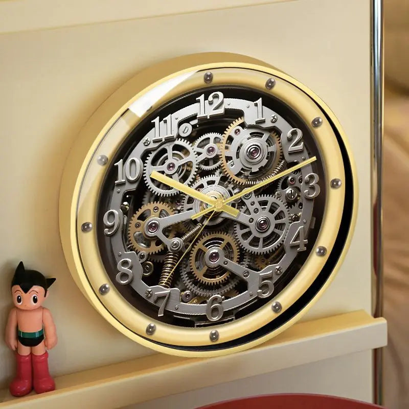 A European-style Retro Clock That Imitates A Mechanical Feel A Wall Clock for Home Use in The Living Room Oasis Select