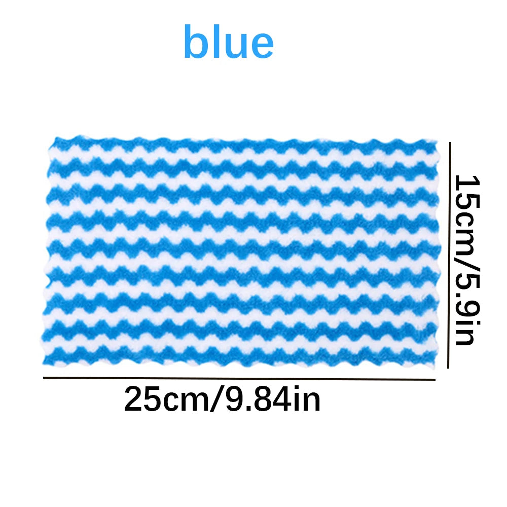 5/10pcs Microfiber Kitchen Dish Cloth Super Absorbent Cleaning Cloth Non-Stick Oil Wipe Rags Household Cleaning Towels Tools Oasis Select blue 15x25cm 5pcs