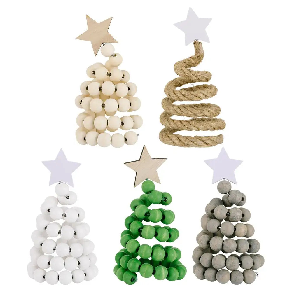 New Nordic Wooden Christmas Tree Ornament 1Pcs Creative Desktop Decoration Christmas Decor Oasis Select