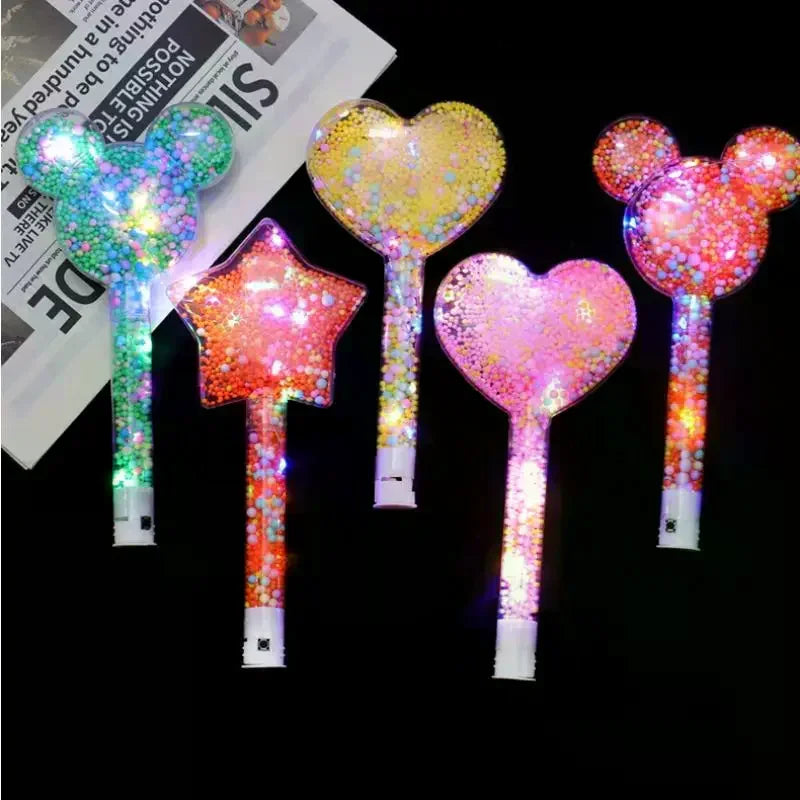 LED Luminous Magic Star Rod Light-up Wand Glow Stick Christmas New Year Party Prop Concert Glowing Stick Birthday Party Supplies Oasis Select