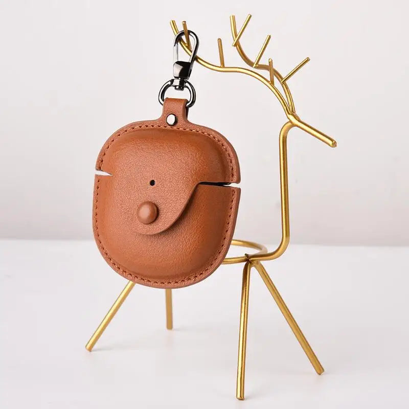 Leather Case for Bose QuietComfort Earbuds 2 + Carabiner Earbud Protective Case Oasis Select